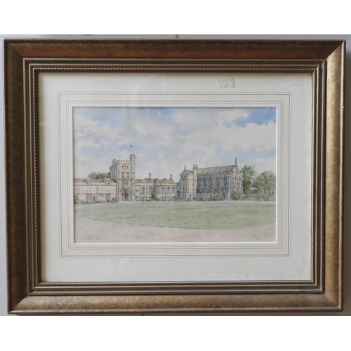 356 - JANE CARPANINI (b.1949) 'ST CATHERINE'S COLLEGE, OXFORD' LTD COLOUR PRINT, signed and numbered 107/8... 