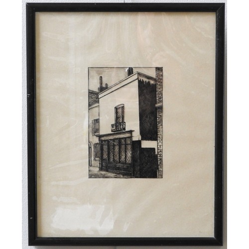 345 - MONOCHROME ETCHING OF SHOP FRONT