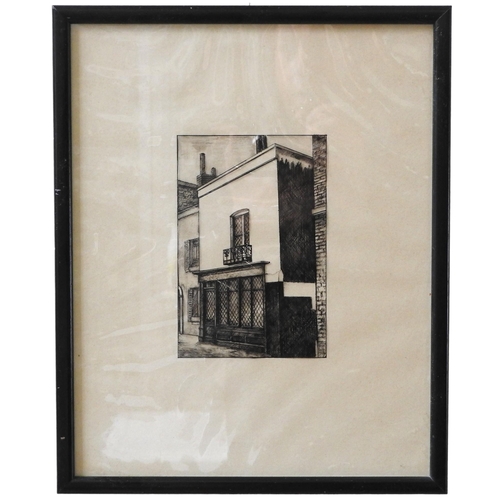 345 - MONOCHROME ETCHING OF SHOP FRONT