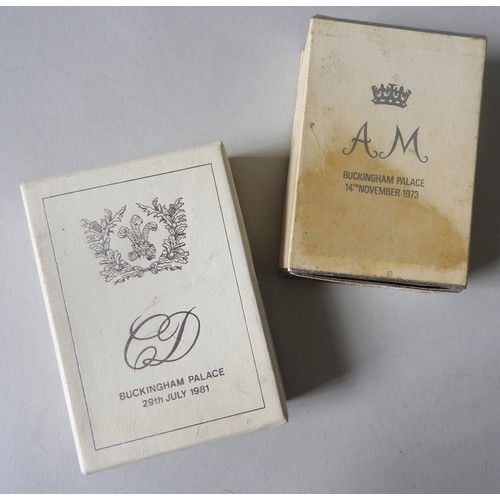 184 - A PIECE OF WEDDING CAKE FROM THE WEDDING OF KING CHARLES AND LADY DIANA SPENCER, 29th July 1981along... 