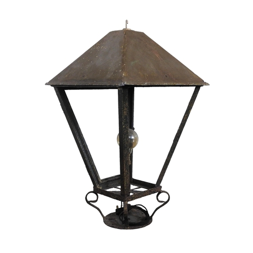 207 - A CAST METAL EXTERIOR LANTERN FRAMEProvenance: Property of a long established family run furniture i... 