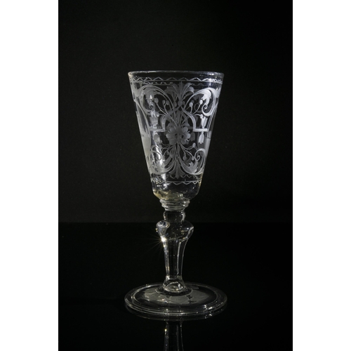 315 - A HERALDIC GOBLET20th century, 17cms high