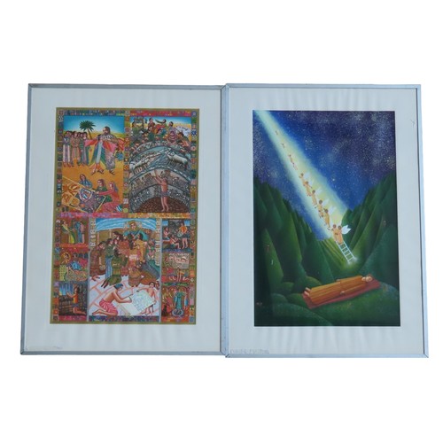 372 - JOHN SWANSON (1938-2021) 'DREAM OF JACOB' & 'STORY OF JOSEPH' ARTIST'S PROOF PRINTS, both signed... 