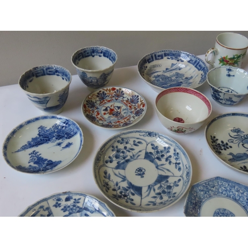 180 - LARGE QUANTITY OF CHINESE TEACUPS, TEA BOWLS AND SAUCERS