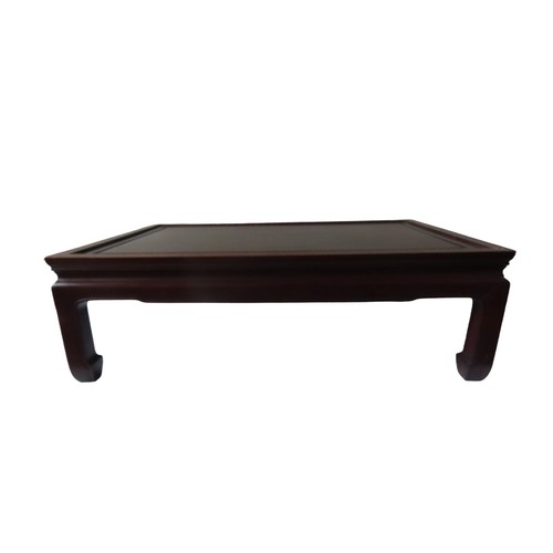 75 - A CHINESE HARDWOOD LOW TABLE, KANG 20TH CENTURY81cm wide, 25cm high.