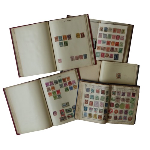 499 - AN INDIAN 1854 4 ANNAS MOUNTED IN A DIMPLEX BLANK ALBUM WITH VARIOUS OTHER STAMPS, two, ‘The Lincoln... 