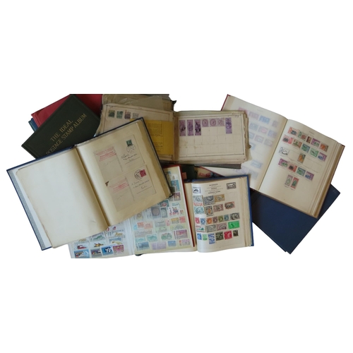 494 - A STANLEY GIBBONS KING GEORGE VI ALBUM, well filled, and a quantity of other mixed stamp albums.