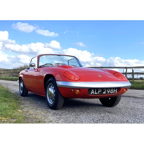 13 - 1969 Lotus Elan S4 Drophead Coupe             Registration Number: ALP 298H Chassis Number: 37/9286R... 