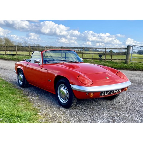 13 - 1969 Lotus Elan S4 Drophead Coupe             Registration Number: ALP 298H Chassis Number: 37/9286R... 