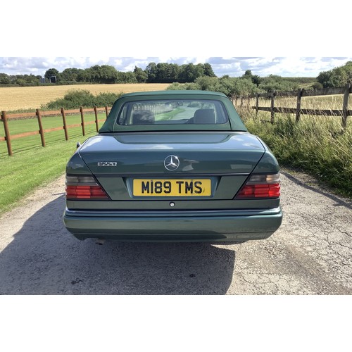 51 - 1995 Mercedes-Benz E220 Cabriolet           Registration Number: M189 TMSChassis Number: WDB1240622C... 