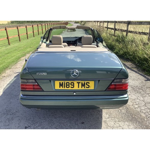 51 - 1995 Mercedes-Benz E220 Cabriolet           Registration Number: M189 TMSChassis Number: WDB1240622C... 