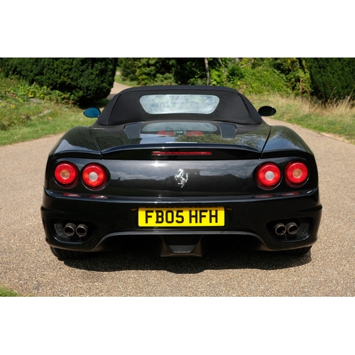 40 - 2005 Ferrari 360 3.6 F1 Spider                    Registration Number: FB05 HFHChassis Number: ZFFYT... 