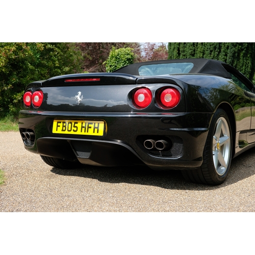 40 - 2005 Ferrari 360 3.6 F1 Spider                    Registration Number: FB05 HFHChassis Number: ZFFYT... 