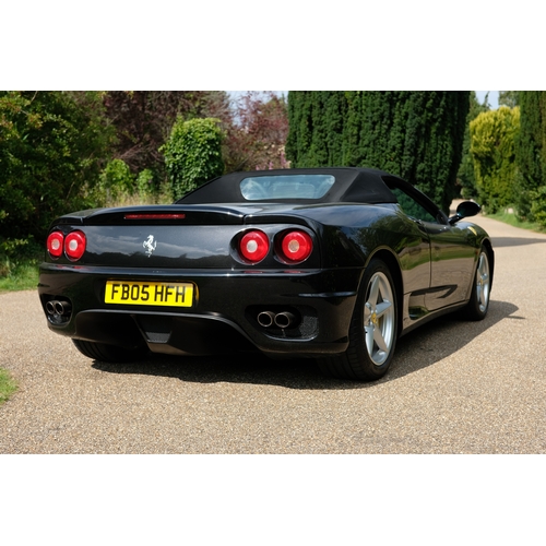 40 - 2005 Ferrari 360 3.6 F1 Spider                    Registration Number: FB05 HFHChassis Number: ZFFYT... 