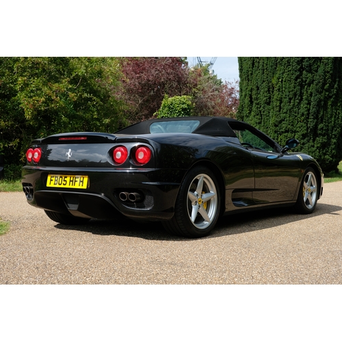 40 - 2005 Ferrari 360 3.6 F1 Spider                    Registration Number: FB05 HFHChassis Number: ZFFYT... 