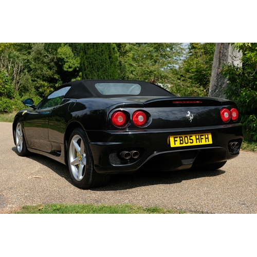 40 - 2005 Ferrari 360 3.6 F1 Spider                    Registration Number: FB05 HFHChassis Number: ZFFYT... 