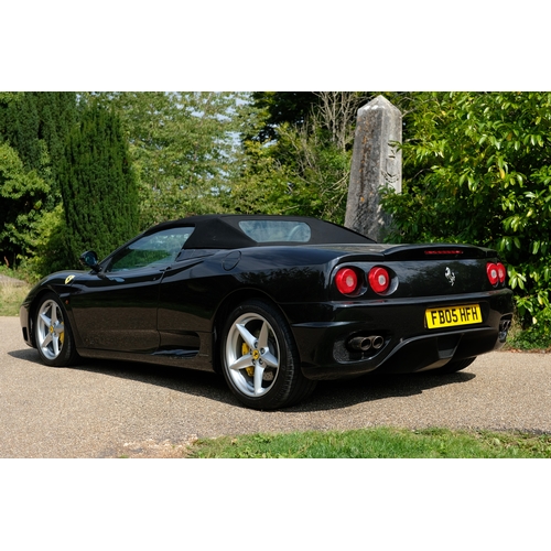 40 - 2005 Ferrari 360 3.6 F1 Spider                    Registration Number: FB05 HFHChassis Number: ZFFYT... 