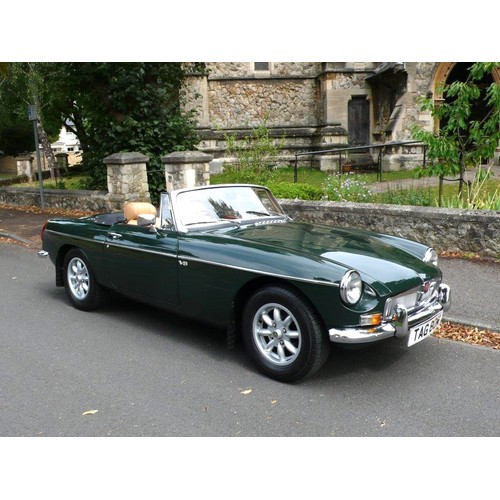 12 - 1974 MGB V8 Roadster                                Registration Number: TAG 80M Chassis Number: GD2... 