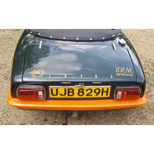 29 - 1969 Lotus Elan Series 4 BRM Drophead CoupeChassis Number: 45/9498Registration Number: UJB 829HRecor... 