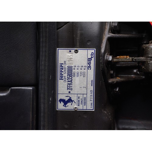 38 - 1989 Ferrari 348 TB - Pre-Production Press CarRegistration Number: G5 FRRChassis Number: ZFFKA35B000... 