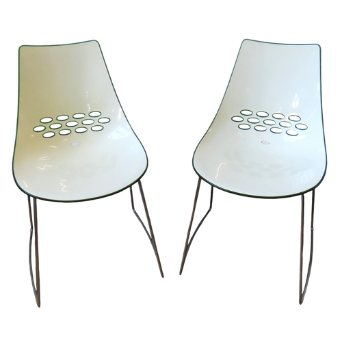 80 - A SET OF FOUR CALLIGARIS 'JAM' CHAIRS, LATE 20TH CENTURY, by Cannubia, the two tone moulded acrylic ... 