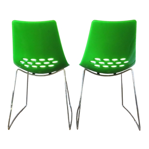 80 - A SET OF FOUR CALLIGARIS 'JAM' CHAIRS, LATE 20TH CENTURY, by Cannubia, the two tone moulded acrylic ... 