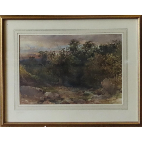 469 - DAVID HALL MCKEWAN (1817-1873) 'BOLTON PARK' WATER COLOUR/PAPER, signed in lower left corner, glazed... 