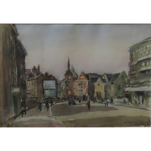 446 - LLEWELLYN PETLY JONES (1908-1986) 'RICHMOND' WATER COLOUR/PAPER, signed and dated '75 in lower right... 