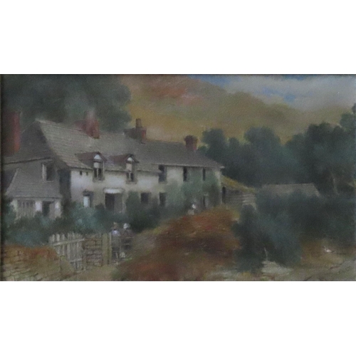 496 - RAYMOND TUCKER (c.1882-1903) 'FARMHOUSE AT NEWQUAY' WATER COLOUR/PAPER, signed in lower right corner... 