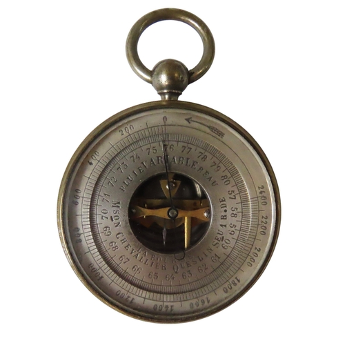 266 - A BRASS ANEROID BAROMETER Signed L. Casella, Maker to the Admiralty & Ordnance, London, no 4191,... 