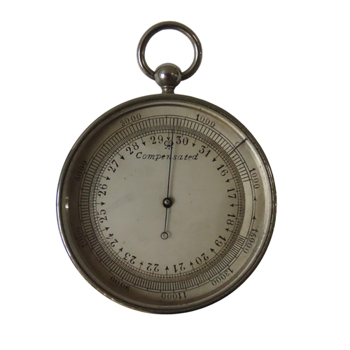 266 - A BRASS ANEROID BAROMETER Signed L. Casella, Maker to the Admiralty & Ordnance, London, no 4191,... 