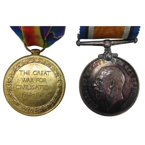 715 - A FIRST WORLD WAR MEDAL PAIR AND MEMORIAL PLAQUE, relating to 25258 Pte.S Ellis Yorks L.I