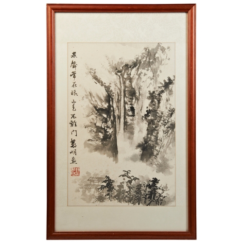 369 - A CHINESE LANDSCAPE PAINTING BY PENG XIMING (1908-2002)20TH CENTURY山水画 20世纪in the style of tradition... 