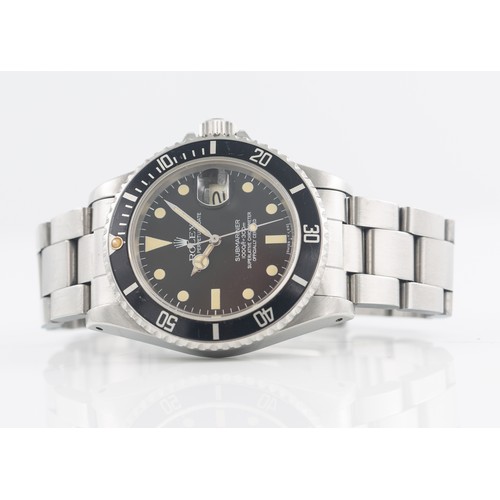 204 - 1983 ROLEX SUBMARINER DATE WATCHRolex Submariner Date reference 16800 from 1983. The first part of p... 