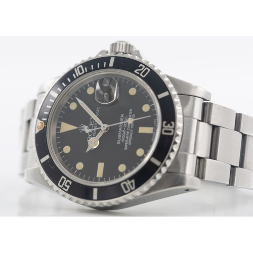 204 - 1983 ROLEX SUBMARINER DATE WATCHRolex Submariner Date reference 16800 from 1983. The first part of p... 