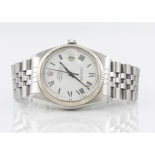 211 - 1979-80 ROLEX DATEJUST BUCKLEY WATCHA gentleman's 34mm Rolex stainless steel (16014) 1979-80 Oyster ... 