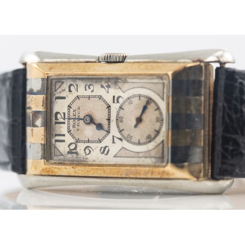 213 - C.1931 ROLEX PRINCE ZEBRA WATCHAn extremely rare Rolex Prince, with original box and papers. This sc... 