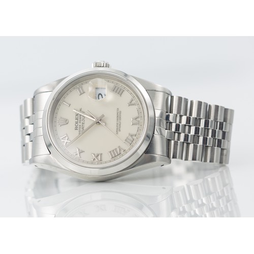 219 - 1991 ROLEX DATEJUST WATCHGentleman’s 36mm Rolex Oyster Perpetual Datejust, with 16200 movement, Roma... 