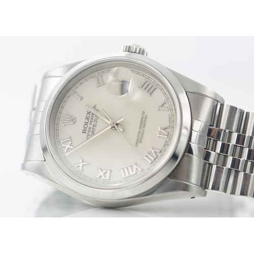 219 - 1991 ROLEX DATEJUST WATCHGentleman’s 36mm Rolex Oyster Perpetual Datejust, with 16200 movement, Roma... 