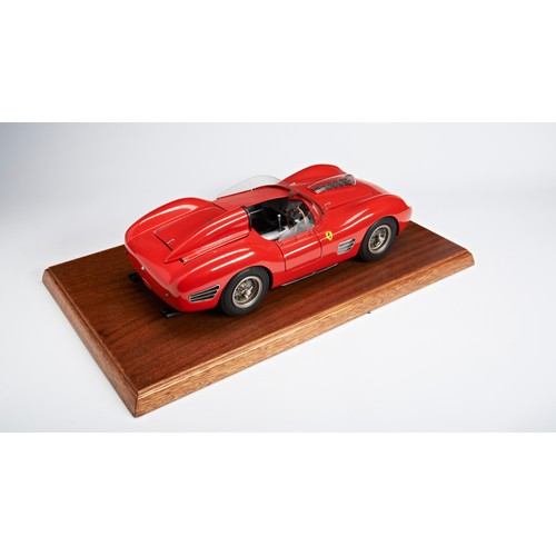 36 - 1:10 FERRARI 250 TESTA ROSSA MODEL BY MICHELE CONTIA fine and rare scratchbuilt 1:10 scale model of ... 