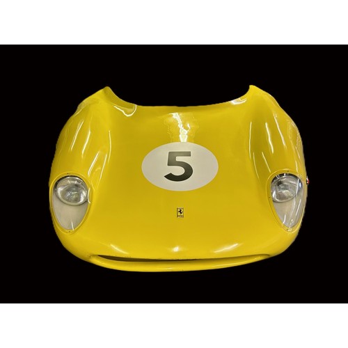 49 - FERRARI 250LM - FRONT END BODY SECTION (YELLOW)1:1 scale c.1.8 metres square, of fibreglass with lig... 