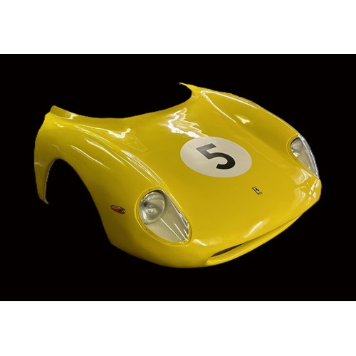 49 - FERRARI 250LM - FRONT END BODY SECTION (YELLOW)1:1 scale c.1.8 metres square, of fibreglass with lig... 