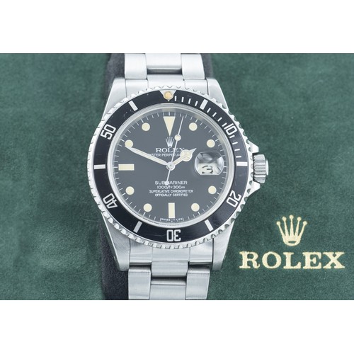 204 - 1983 ROLEX SUBMARINER DATE WATCHRolex Submariner Date reference 16800 from 1983. The first part of p... 