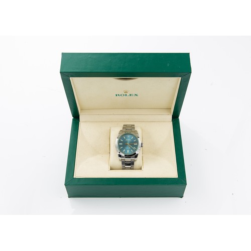 222 - 2018 ROLEX OYSTER MILGAUSS 116400 WATCHThe name Milgauss was created by Rolex; Mil coming from Mille... 