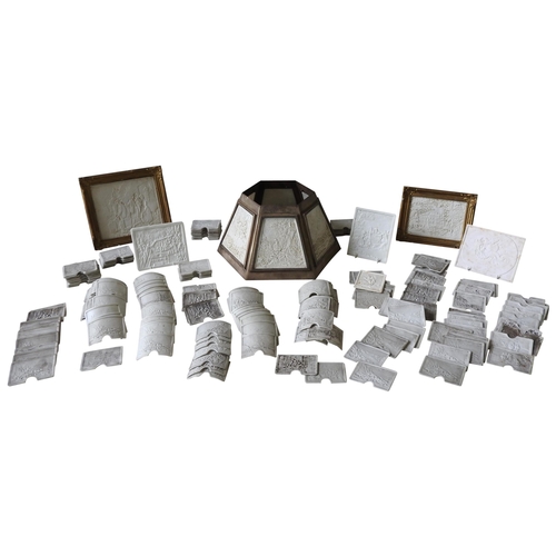 211 - A LARGE QUANTITY OF PORCELAIN LITHOPHANES FROM THE 19TH AND EARLY 20TH CENTURIES, many made for fitt... 