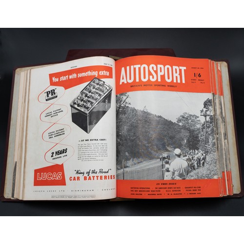 26 - BOUND SERIES OF AUTOSPORT, MOTOR AND MOTOR RACING MAGAZINESDated from the 1950s - 60s.