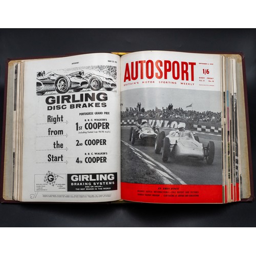 26 - BOUND SERIES OF AUTOSPORT, MOTOR AND MOTOR RACING MAGAZINESDated from the 1950s - 60s.