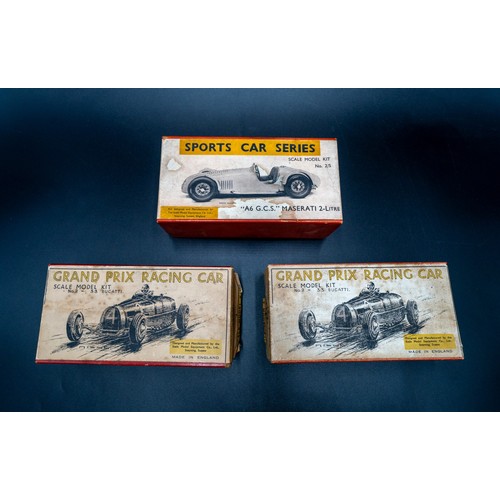 25 - FOUR 1950S 1:32 SCALE MODELS BY SMECBy Scale Model Equipment Models:NO.1/S - 1 1/2 LITRE H.R.G. NO.2... 