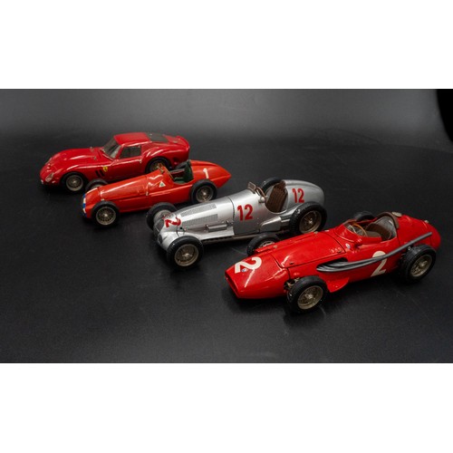 79 - FOUR 1:24 SCALE MODELS BY WESTERN MODELSMercedes W125 Grand Prix CarAlfa-Romeo 158 Grand Prix CarFer... 