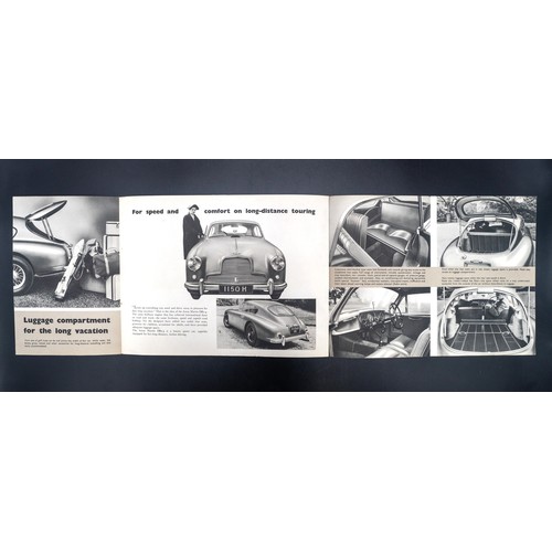 75 - THREE PERIOD ASTON-MARTIN BROCHURESAston Martin DB4 GTDB4 GT sales brochure, card covers, 4to.Aston-... 